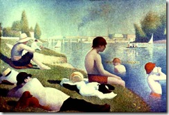 seurat - bañistas en asnières