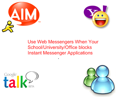 Access Blocked AIM/Google Talk/Yahoo Messenger/MSN Messenger At Your Office, School or University - Image