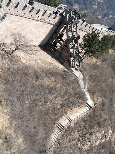 长城小道和登城车