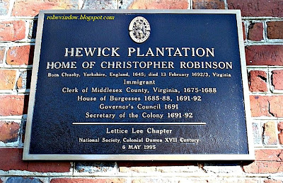 Hewick plaque. Click to view larger image.