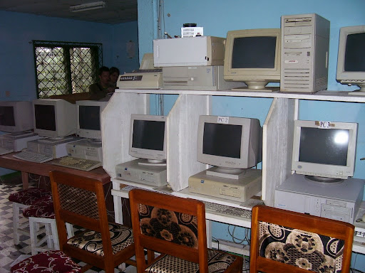 the  ICT training centre with the new computers and chairs