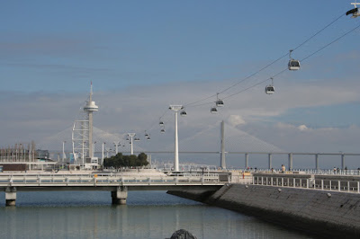 O teleférico do Parque das Nações