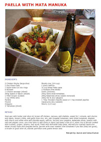 paella with mata manuka