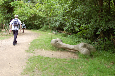 Carved wooden bone