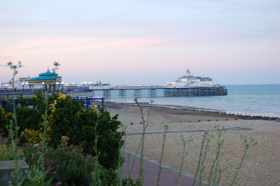 Eastbourne pier at sunset