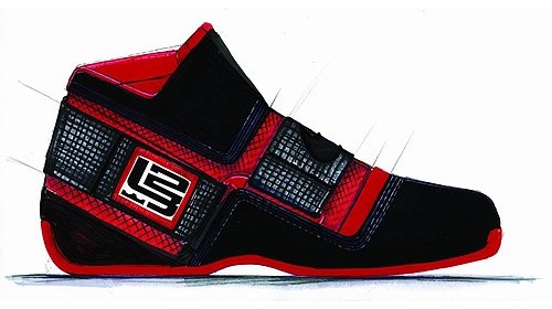 Nike Zoom LeBron Soldier sketches