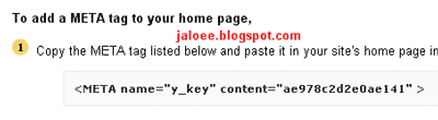 mendaftarkan blog di yahoo