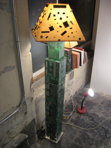 computer chip lamp