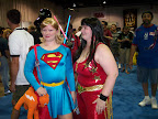 Supergirl (with Streaky!) and Wonder Girl