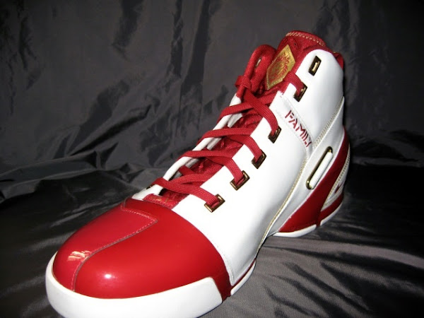 New Nike Zoom LeBron V White and Crimson HOME PE