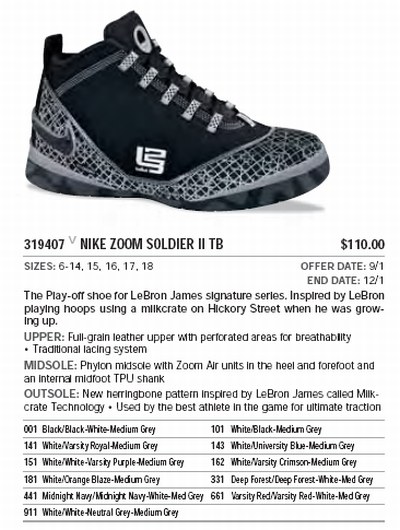 New Nike Zoom LeBron Soldier II Team Banks