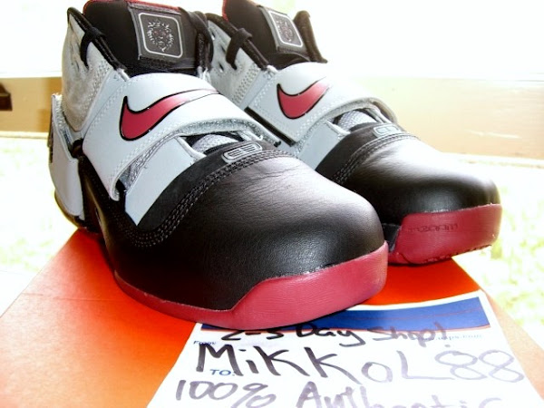 A look at the Black Gray and Red LeBron Soldier