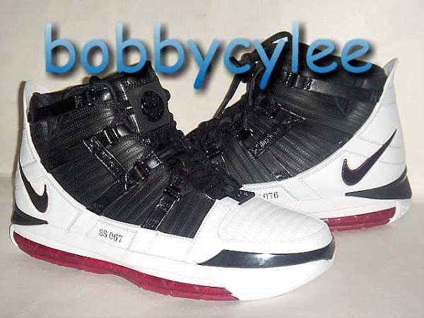 Nike Zoom LeBron III White Black and Red sample