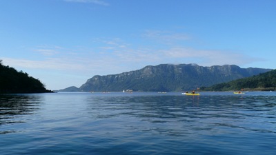 Kayaking off towards Panakiri