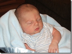Abram snoozing