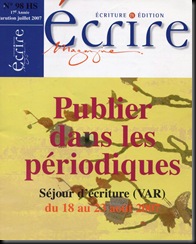 Couv écrire magazine