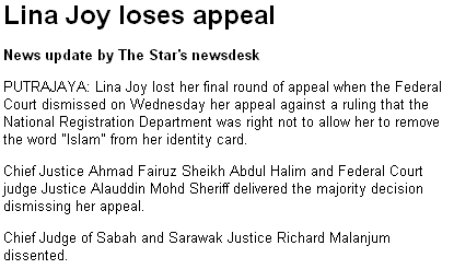 loses appeal
