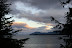 Sunset over the water from Mountain Point, near Ketchikan Alaska. 