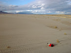 Watching the cloud drama - sand dunes, high desert near Winnemucca, NV. 