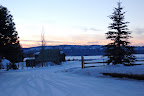 Chilly winter twilight near McCall, ID. Photo by Lisa Callagher Onizuka
