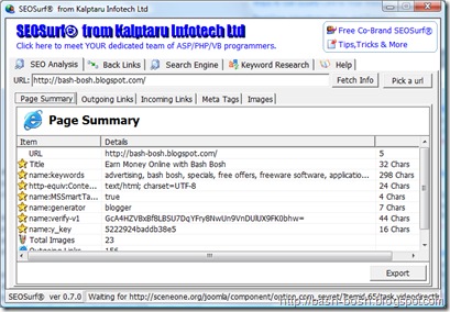Free Search Engine Optimization Software Download SEO Surf Freeware