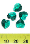 emerald, heart, 10.3x10mm
