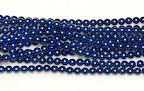 4MM ROUND MONTANA CZECH GLASS PEARL EACH