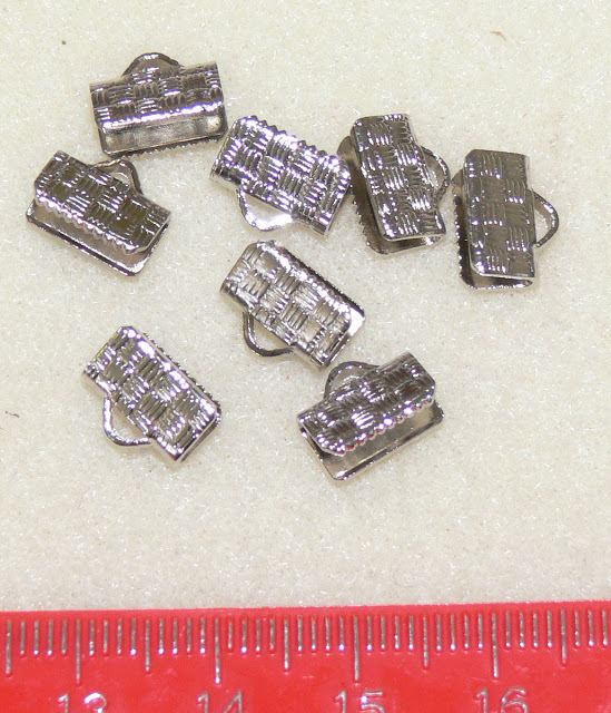 Ribbon/Cord Foldover Clasp -  10MM NICKL