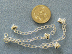 Sterling Silver extension chain with heart
