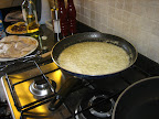 the sauce bubbles furiously