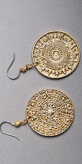 Nicole Miller Gold Coin Earrings prom accesories