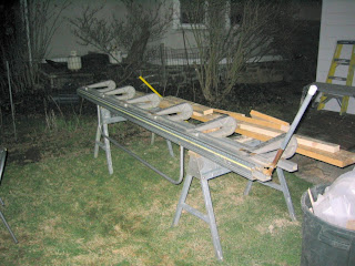 This was the contractorâ€™s aluminum â€œbreakâ€ which he used to make the capping for the windows - not a tool Iâ€™m ready to invest in!