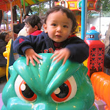 Eidan on the Godzilla Ride at Ueno Park