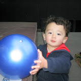Eidan is always happy as long as he has a ball to play with