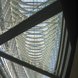 Looking up at the roof of the Tokyo International Forum's Glass Hall Looking up at the roof of the Tokyo International Forum's Glass Hall
