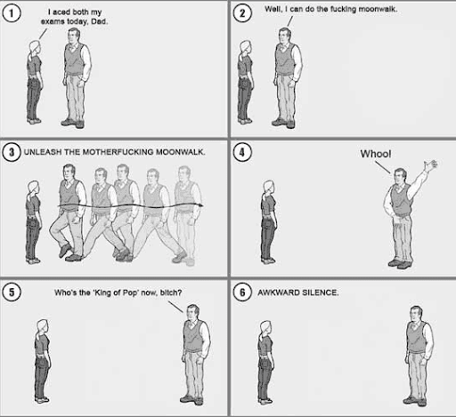 moonwalking father
