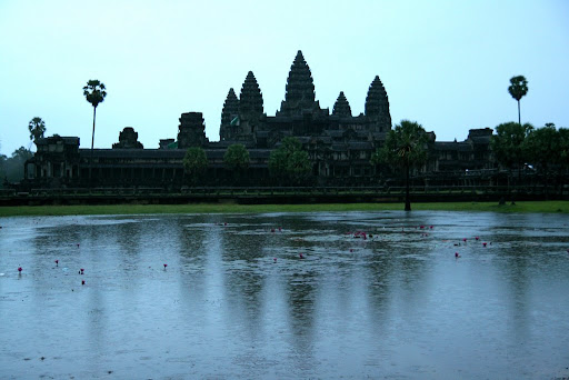 Angkor Wat in the rain