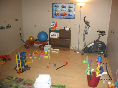 The new downstairs playroom