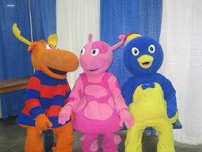 Tyrone, Pablo, and Uniqua from the Backyardigans
