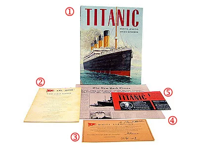 鐵達尼號立體書 Titanic pop-up book