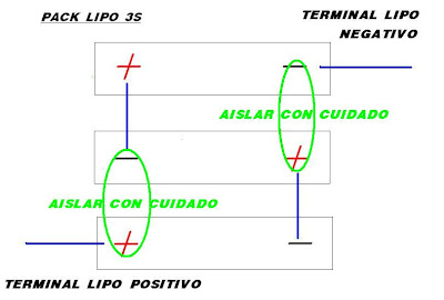 Baterias lipo montaje