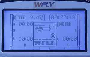 Pantalla emisora aeromodelismo Pantalla Wfly