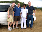 On a mountain with Wade, Derek, Sannjiv and Dad
