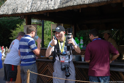 Tim Devine with his 2 cameras