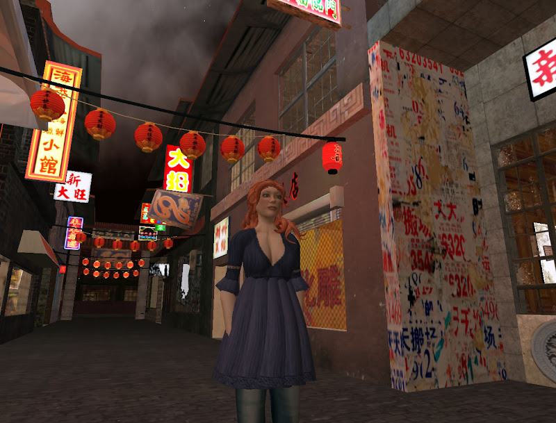 In Chinatown, on the Downtown sim.