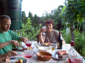 Dining on the terasse