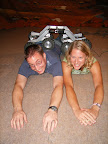 Tim and Jen are run over at a NASA Mars rover display