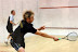 Will Newnham stretches against Gavin Lee Perrett