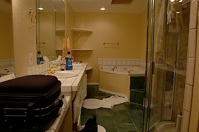 the bathroom before