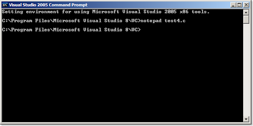 Compile C Programs in Visual